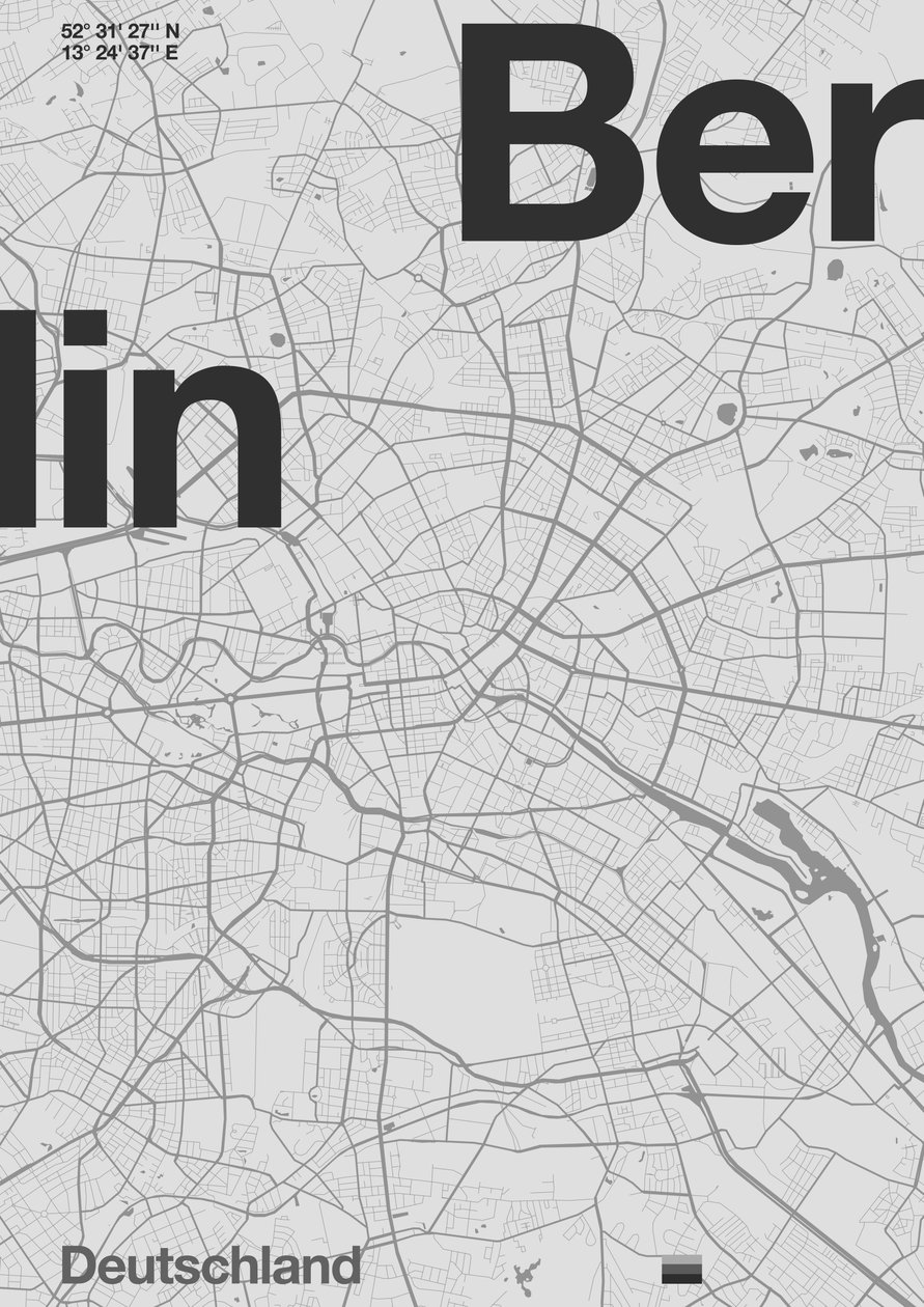 Mappa minimale di Berlino da Florent Bodart
