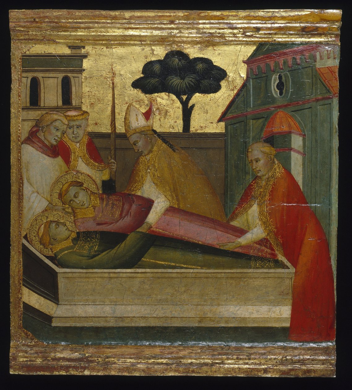 San Lorenzo sepolto nella tomba di Santo Stefano da Florentine Lorenzo di Niccolò