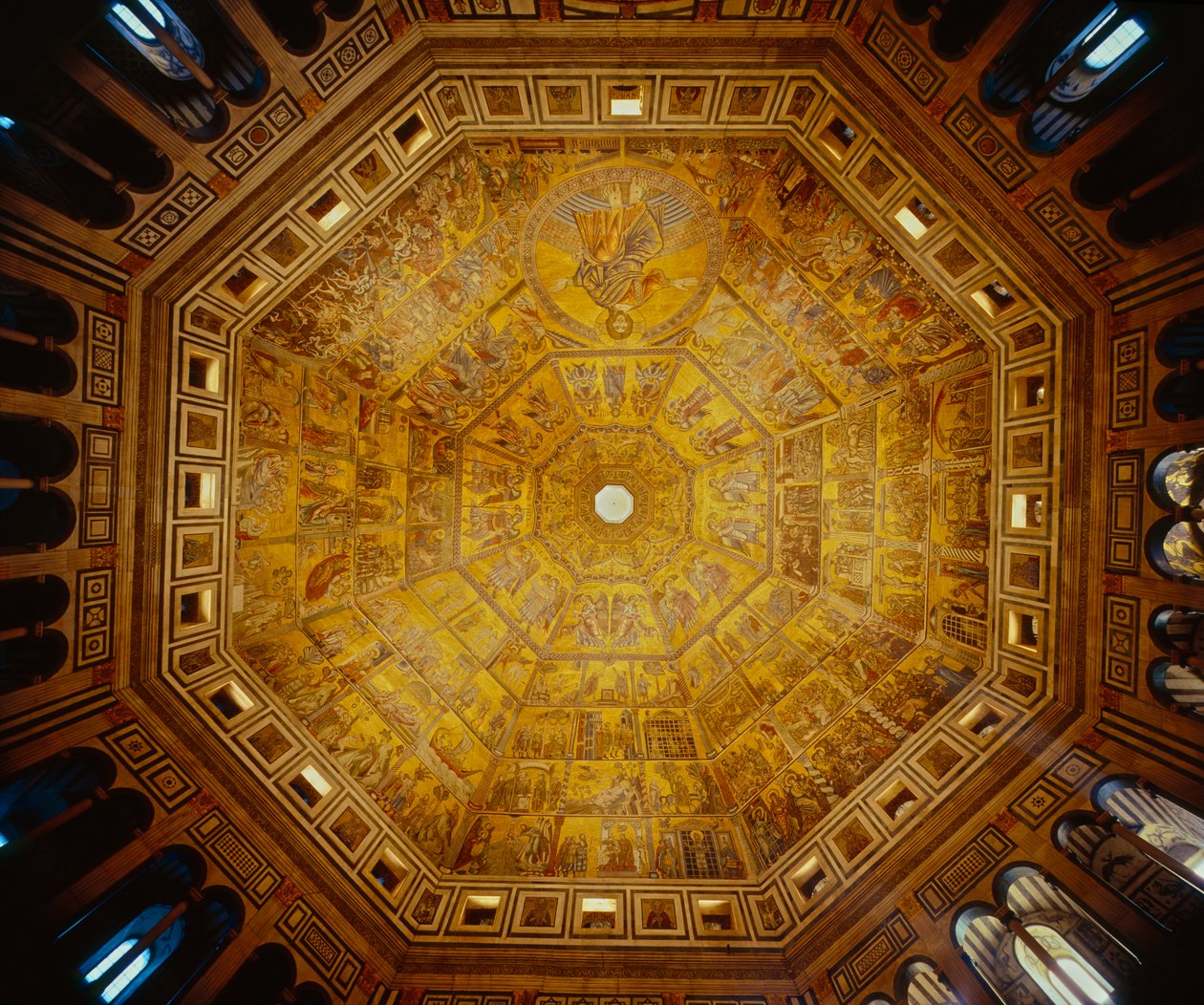 Soffitto a cupola del Battistero di San Giovanni, Firenze da Florentine School