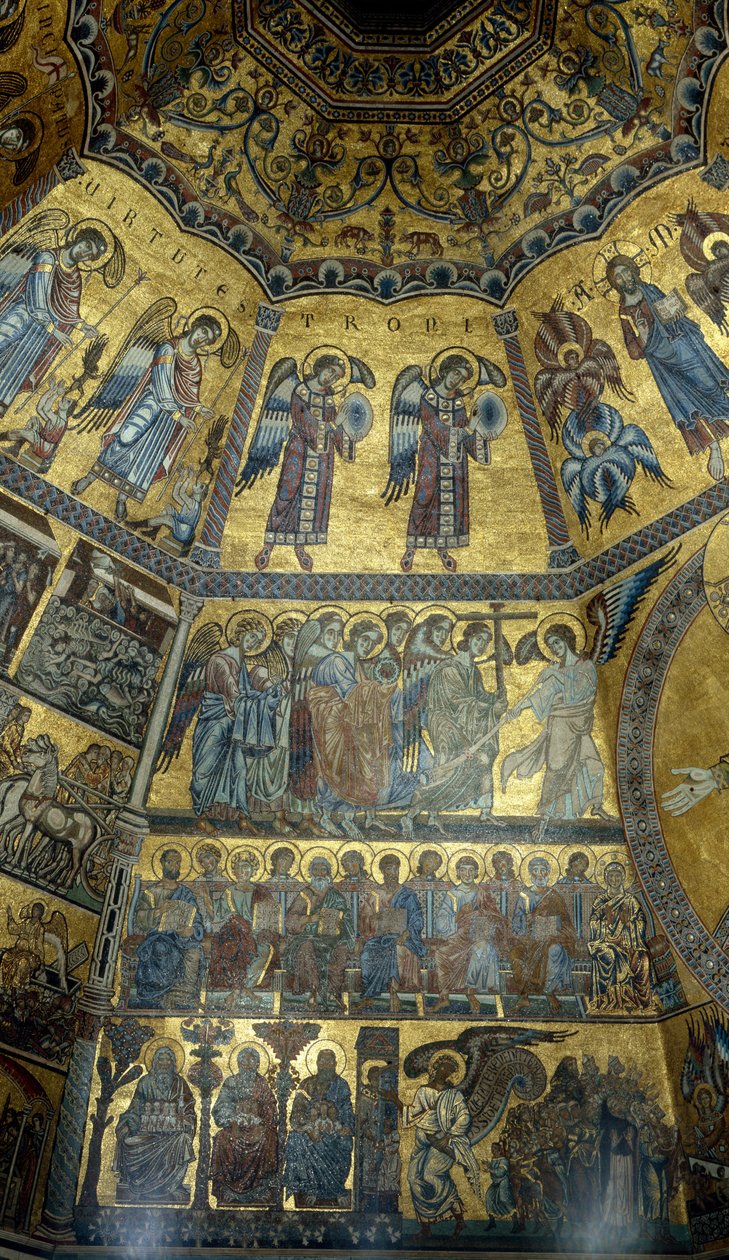 Mosaico sul soffitto a cupola del Battistero di San Giovanni, Firenze da Florentine School