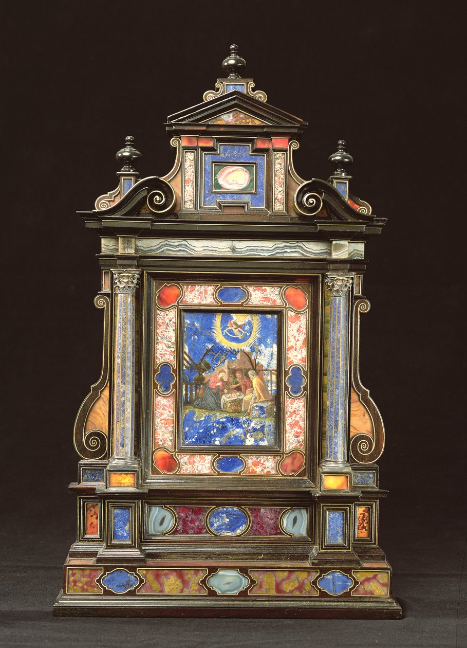 Altare portatile, con la Natività, fiorentino da Florentine School