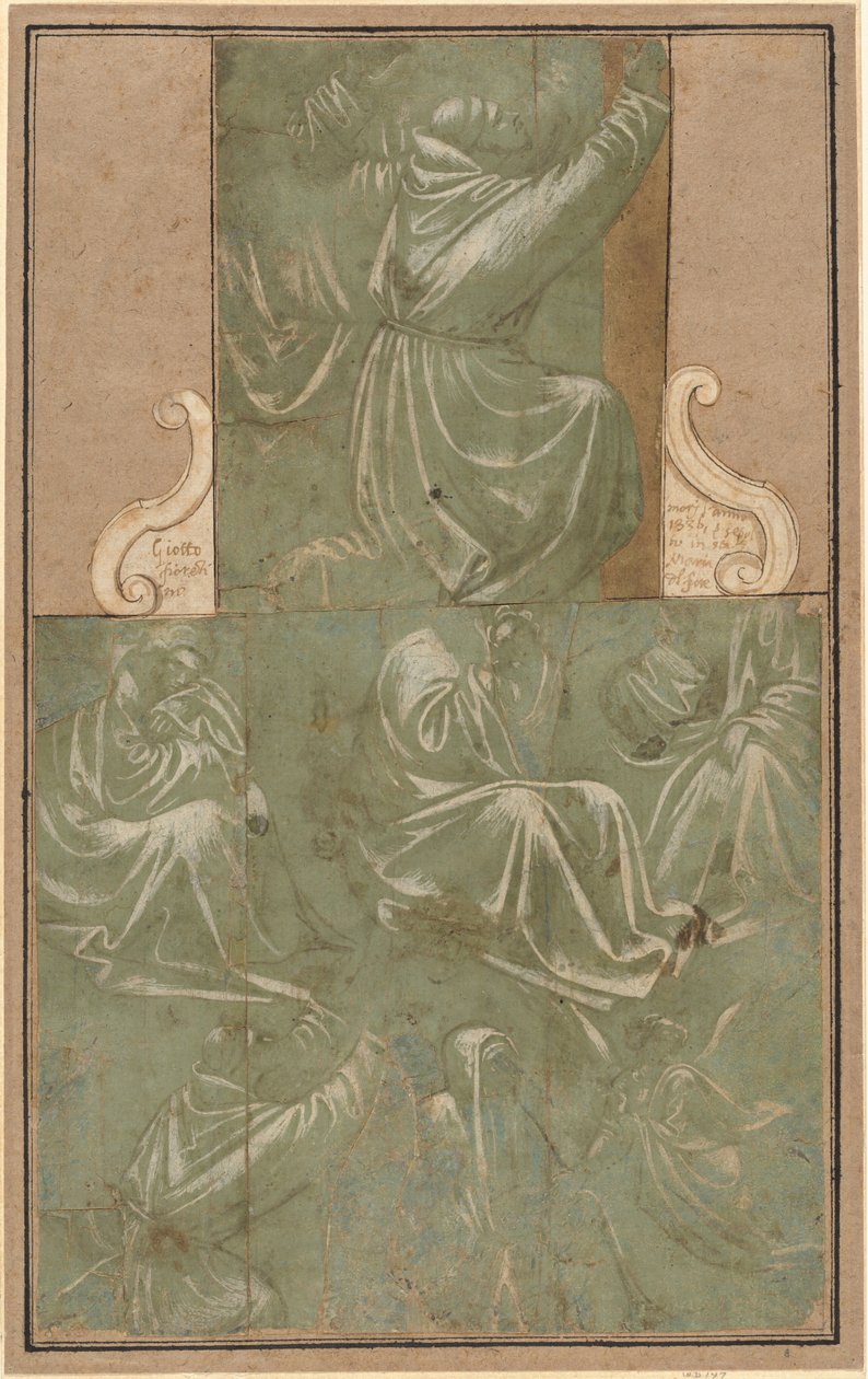 Studi di San Francesco in ginocchio e altre figure da Florentine School