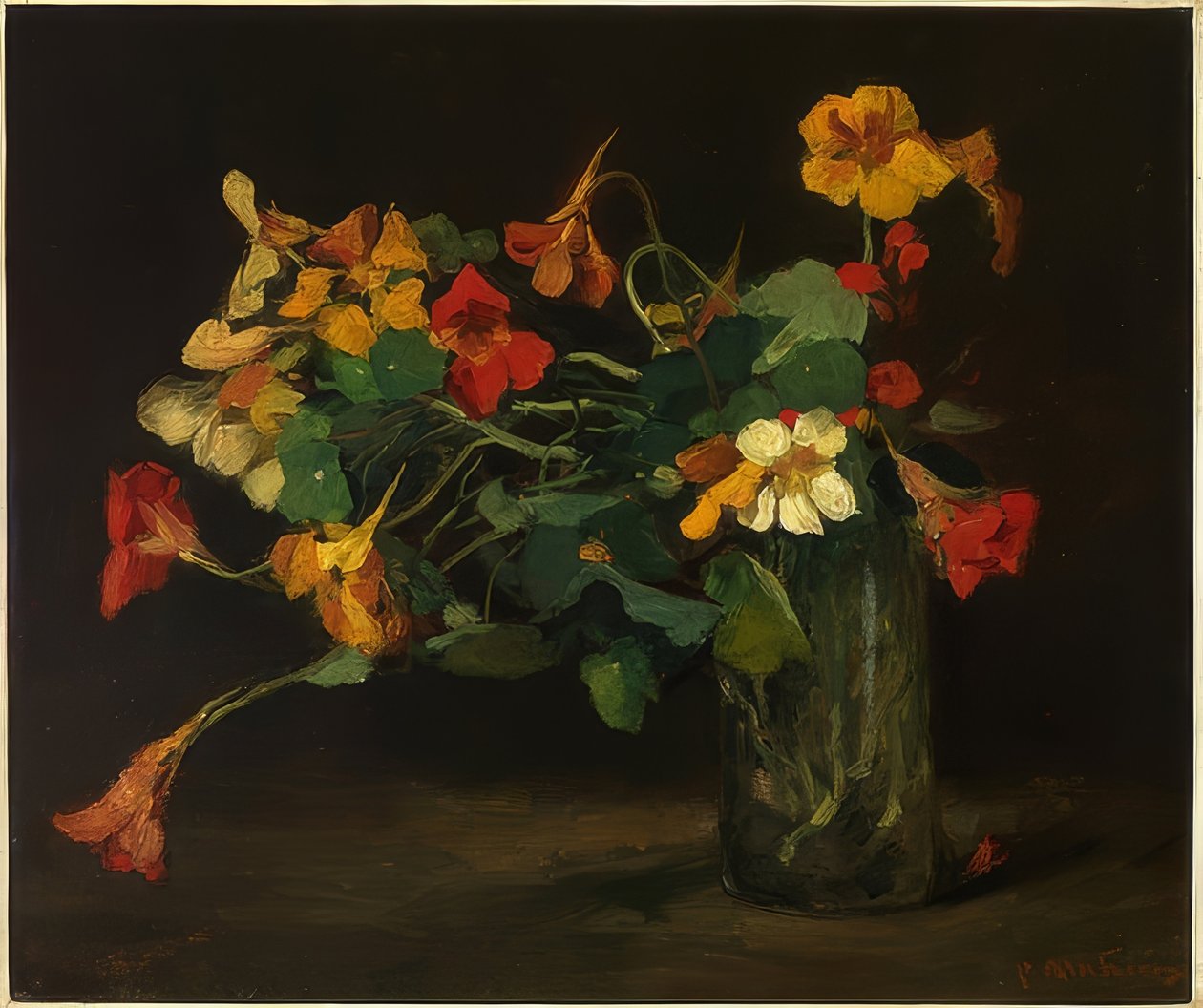 Natura morta con nasturzio da Floris Arntzenius