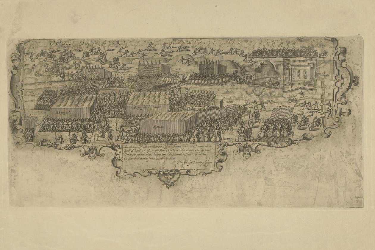 Battaglia di Leffingedijk tra le truppe di Stato di Ernst Casimir van Nassau e gli spagnoli di Alberto d