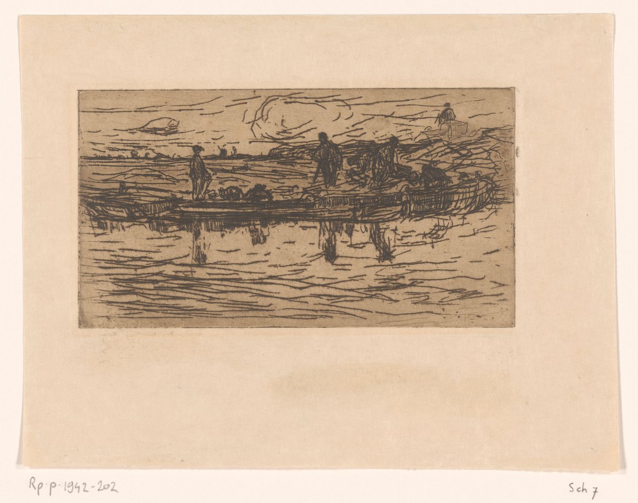 Paesaggio con due figure sull
