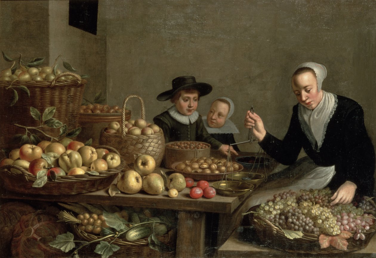 Bancarella di frutta da Floris Gerritsz van Schooten