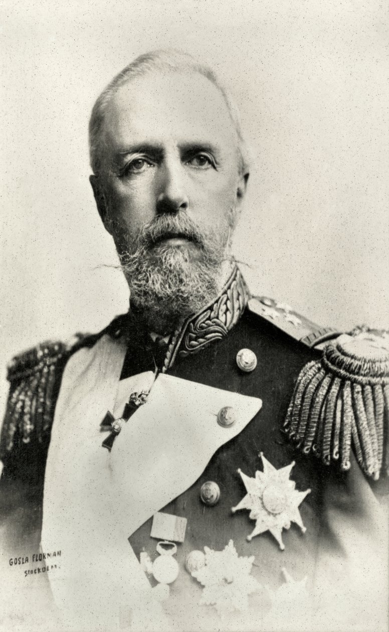 Ritratto di Oscar II , re di Svezia e Norvegia (foto) da Florman Gosla