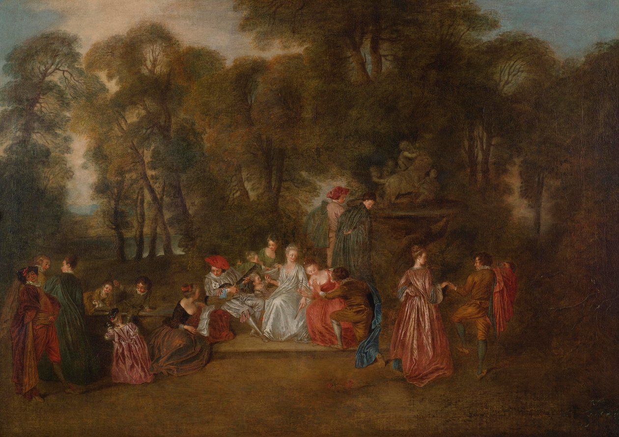 Festa galante da Follower of Antoine Watteau