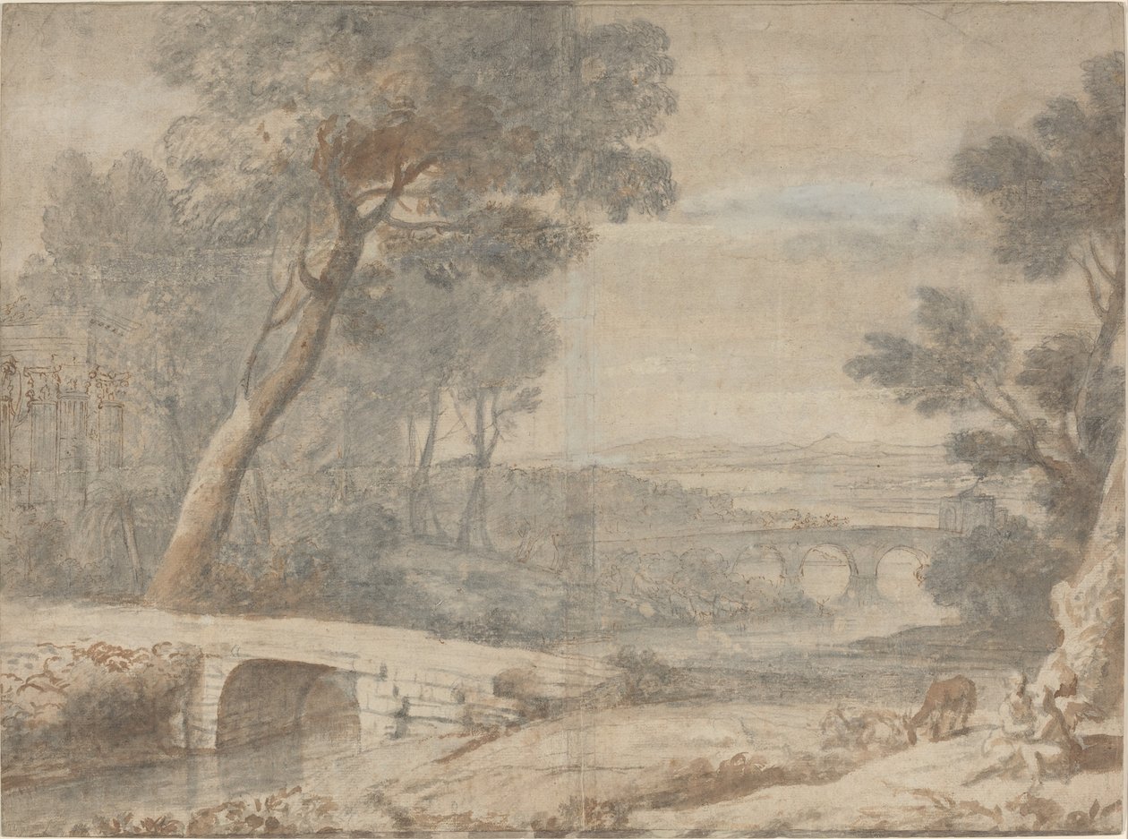 Il riposo durante la fuga in Egitto da Follower of Claude Lorrain