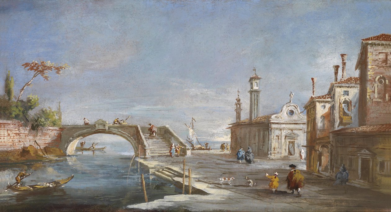 Un canale a Venezia da Francesco after Guardi