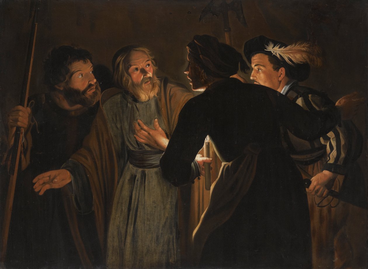Il rinnegamento di San Pietro da Follower of Gerard Seghers
