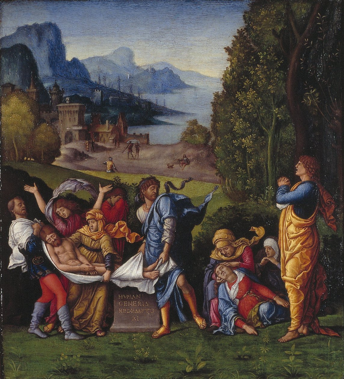 Olandese: La sepoltura di Cristo La sepoltura da Follower of Andrea Mantegna