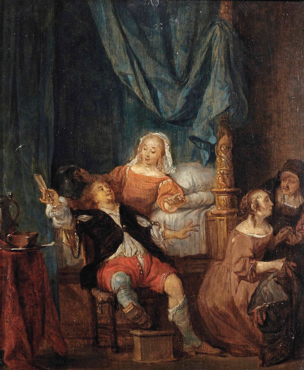 Il Figliol Prodigo nel bordello da Follower of Gabriël Metsu