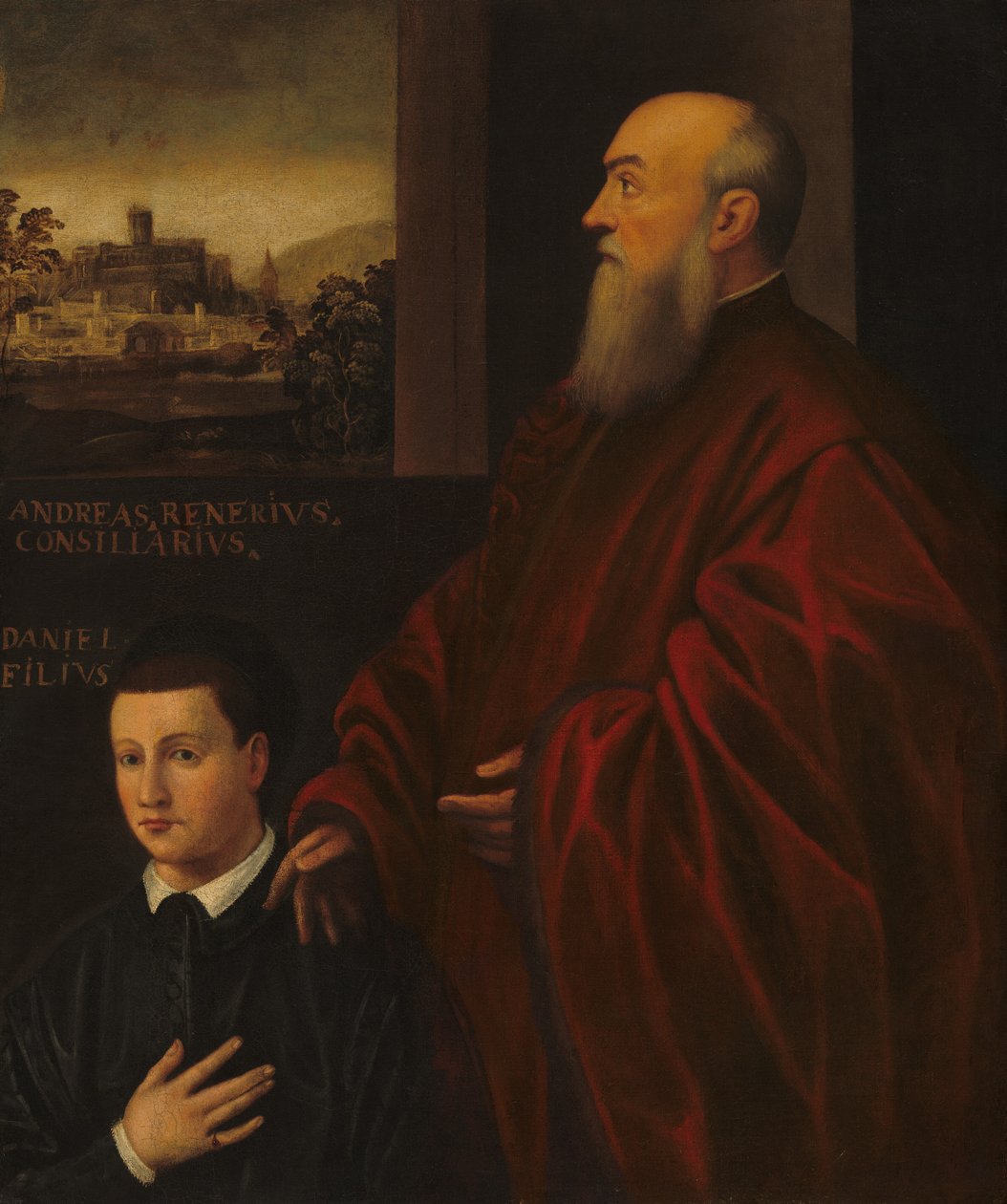 Andrea Renier e suo figlio Daniele da Follower of Jacopo Tintoretto