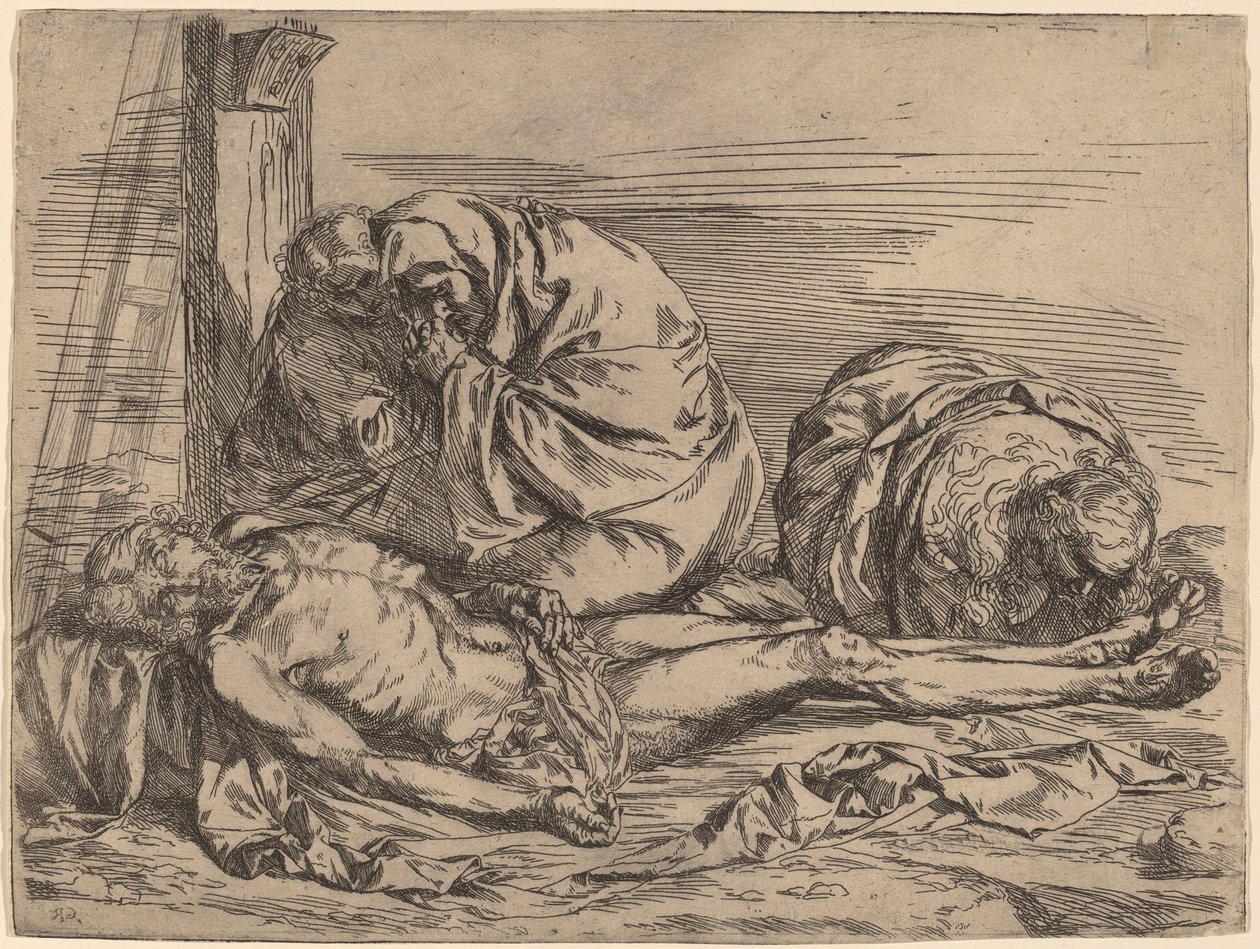 La lamentazione da Follower of Jusepe de Ribera