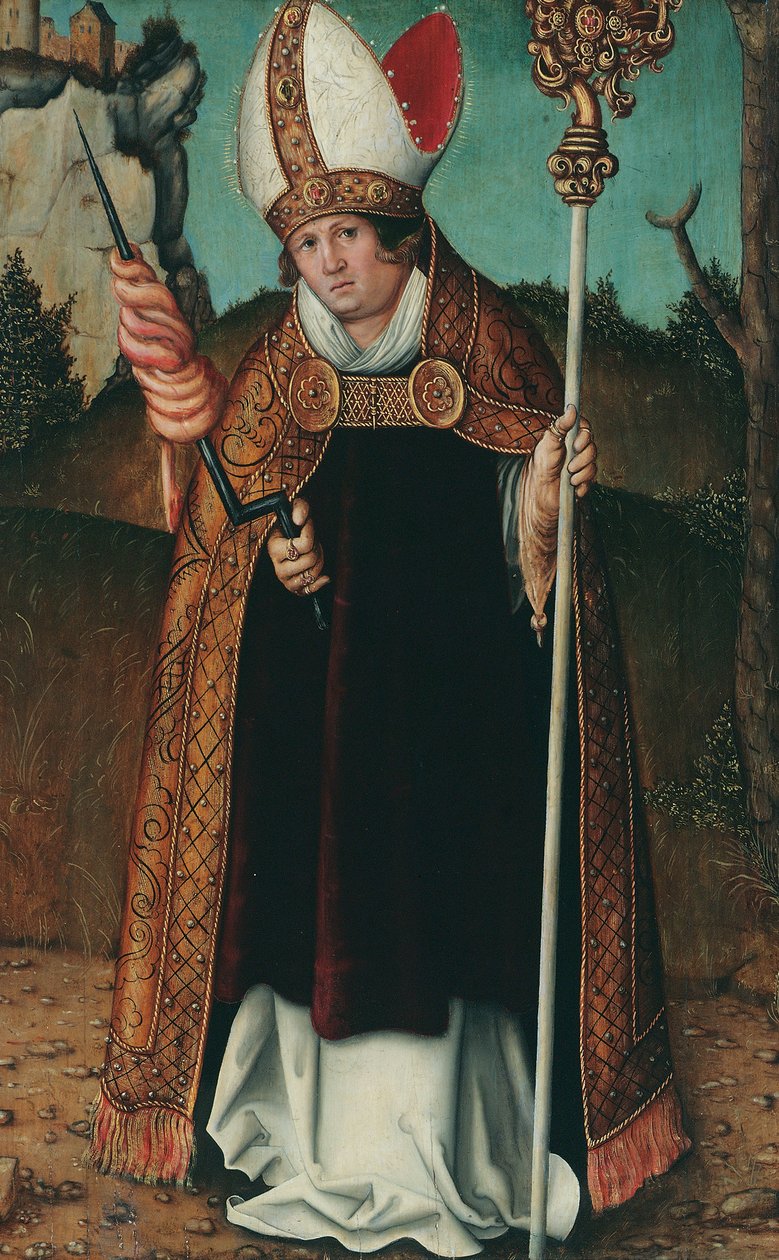 Tedesco:  Hl. Erasmo Santo Erasmo da Follower of Lucas Cranach the Elder