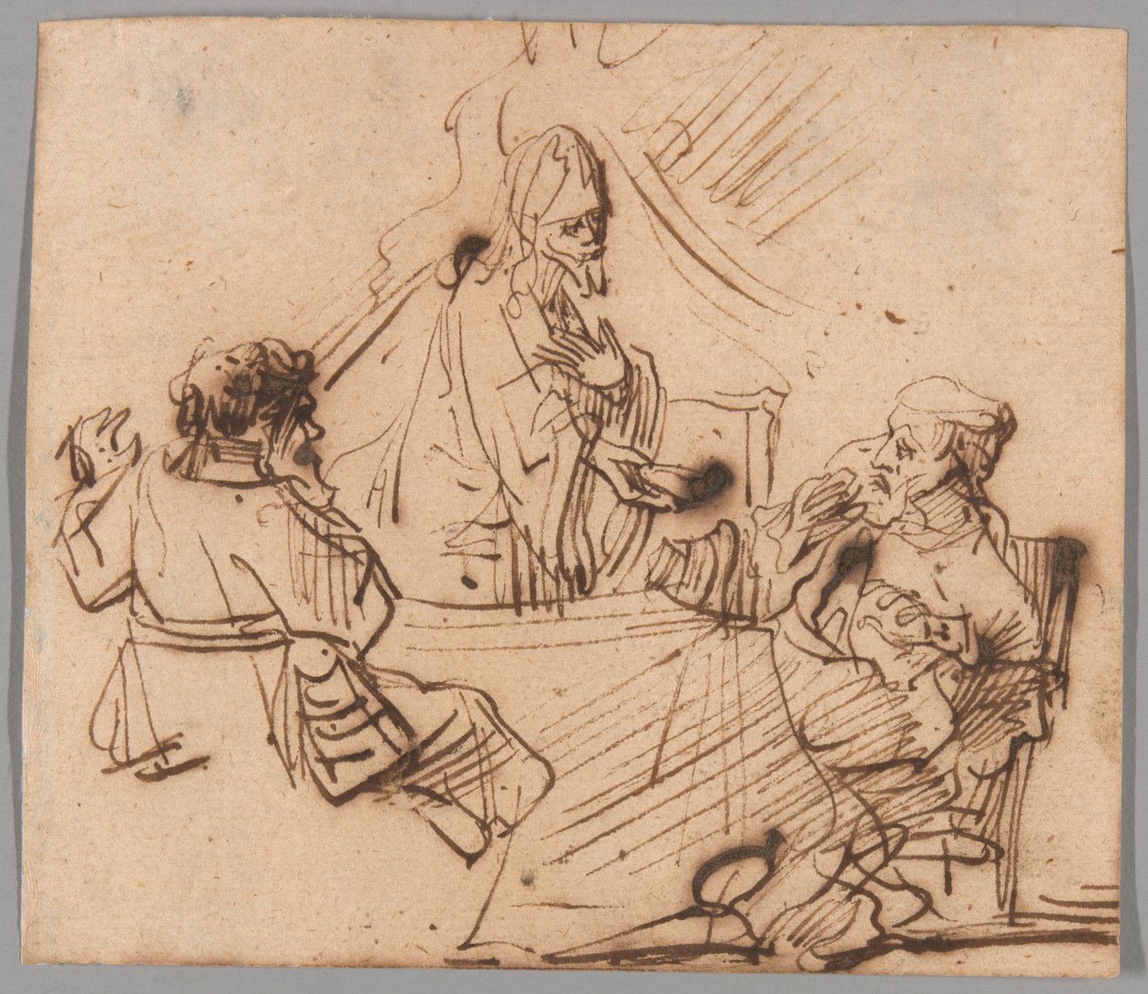 La cena di Emmaus da Follower of Rembrandt van Rijn
