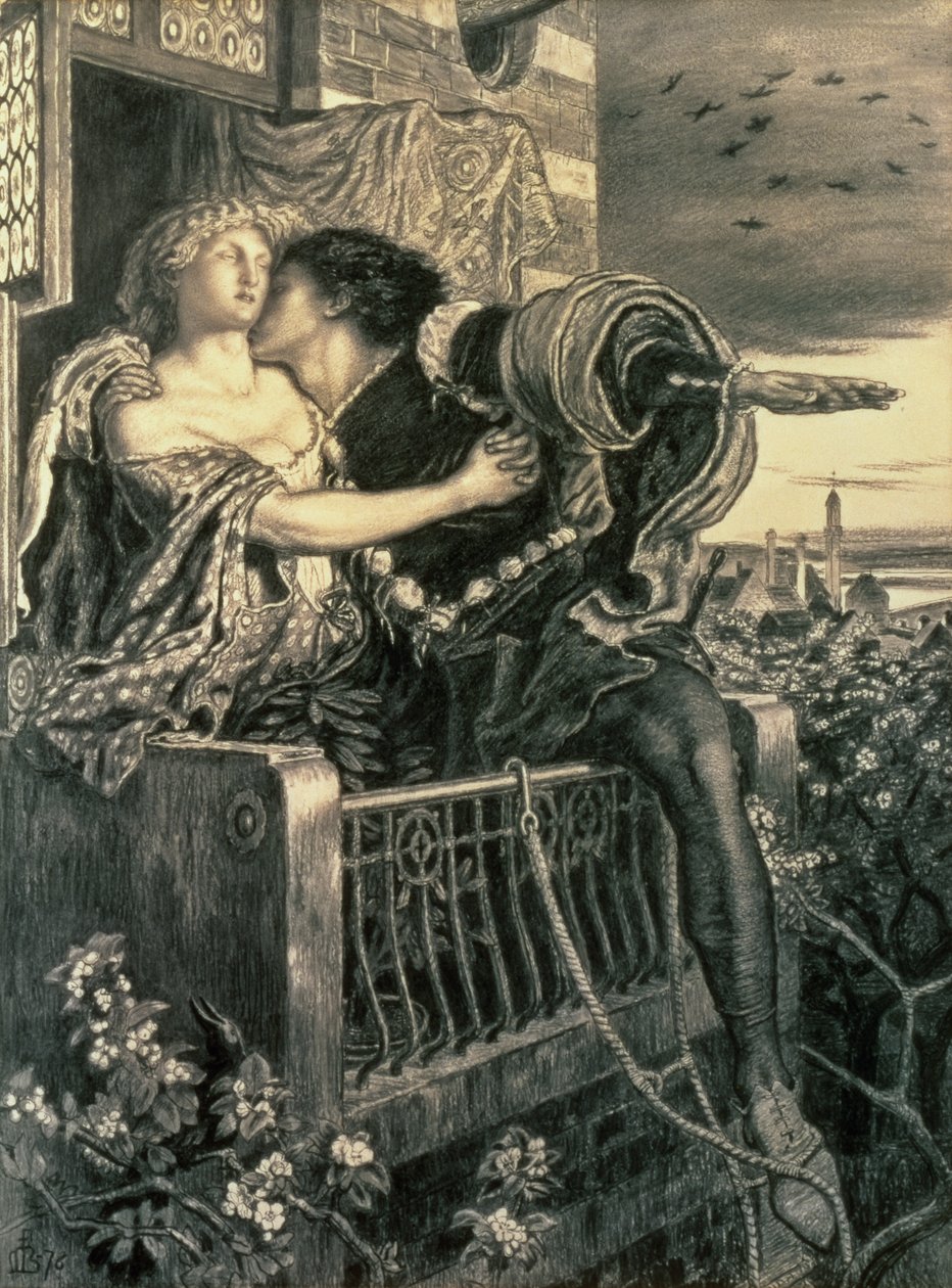 Romeo e Giulietta, 1876 da Ford Madox Brown