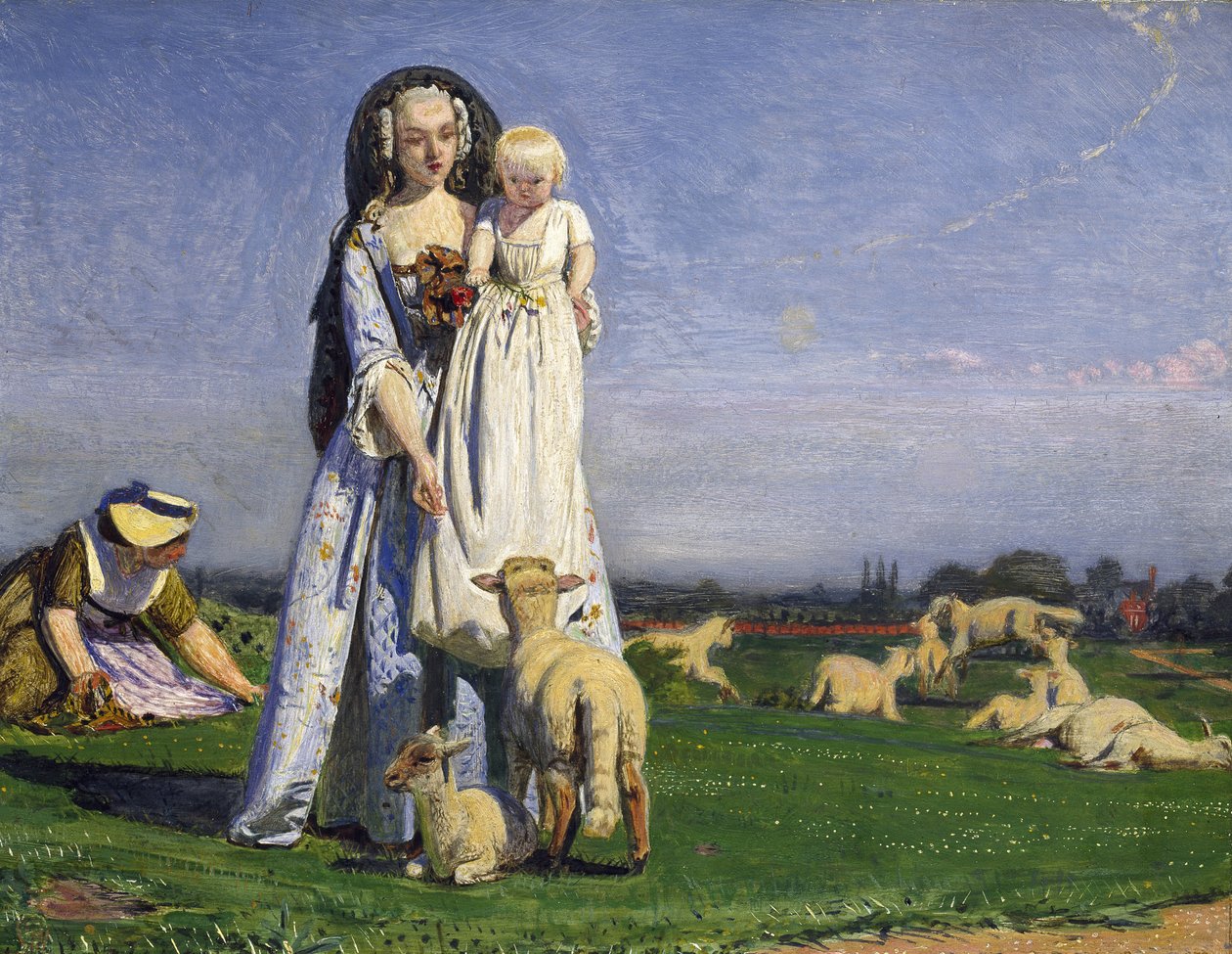 I bei agnellini, 1852 da Ford Madox Brown