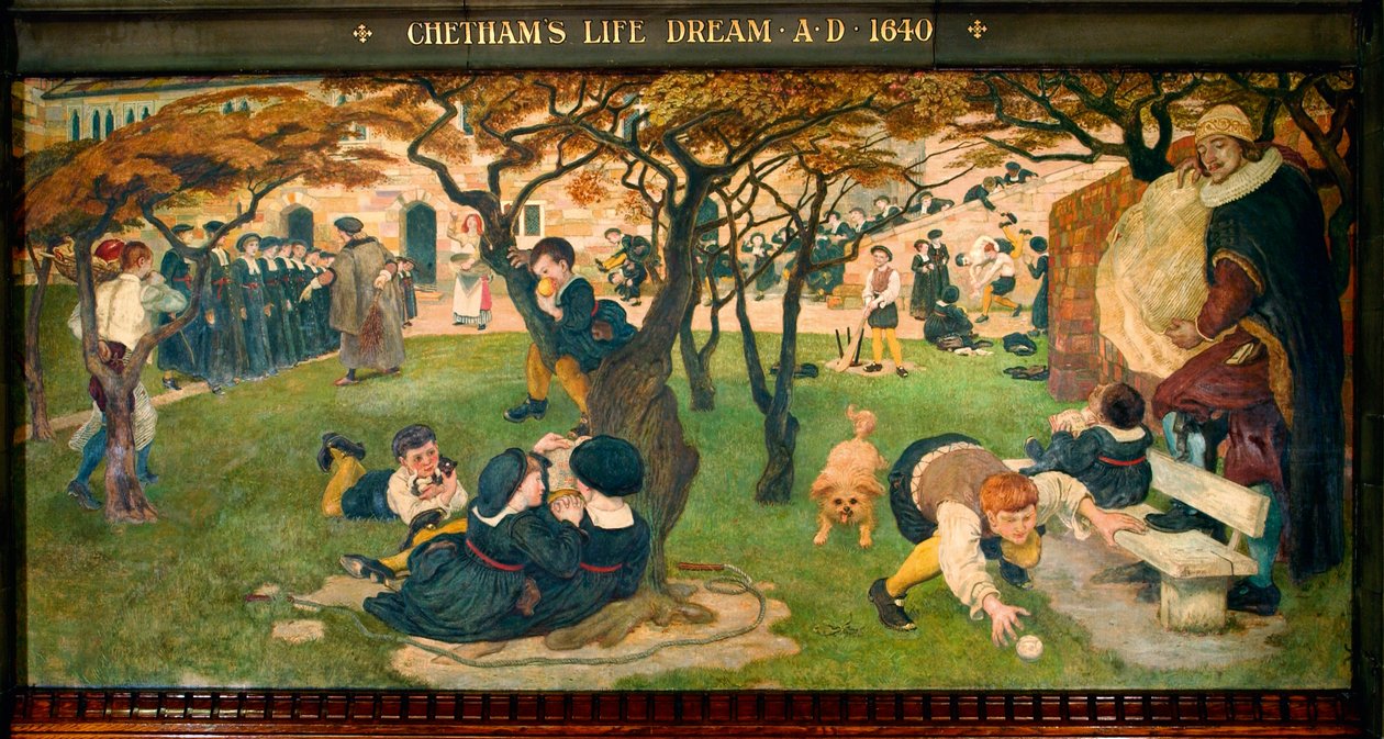 Il sogno di vita di Chetham AD 1640 da Ford Madox Brown