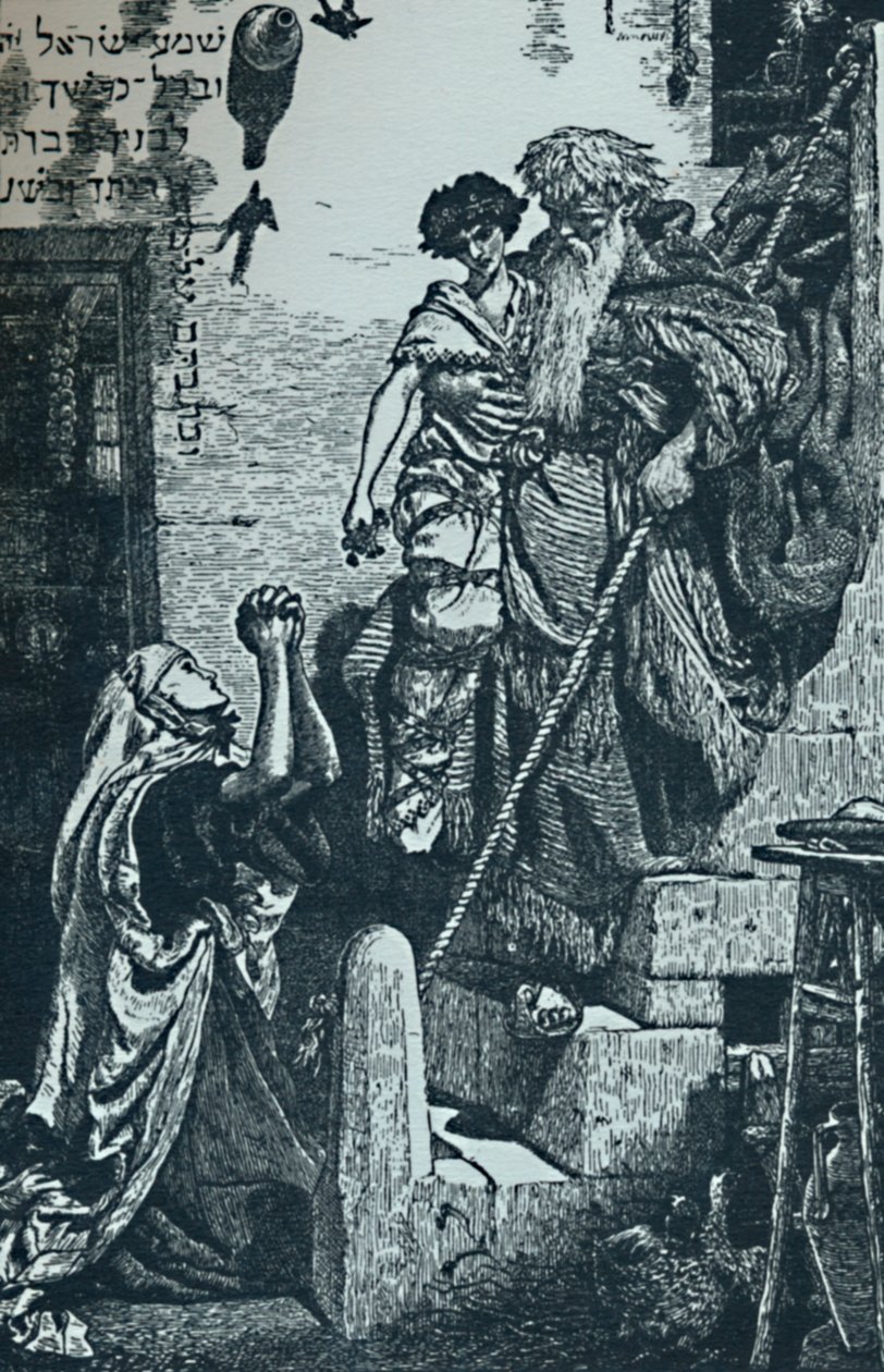 Elia e il figlio della vedova da Ford Madox Brown