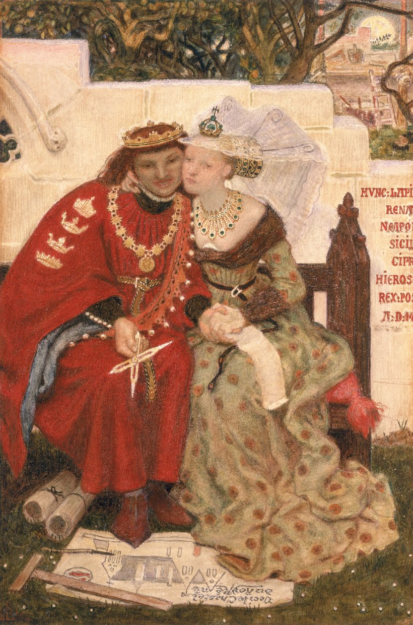 Luna di miele del re René da Ford Madox Brown
