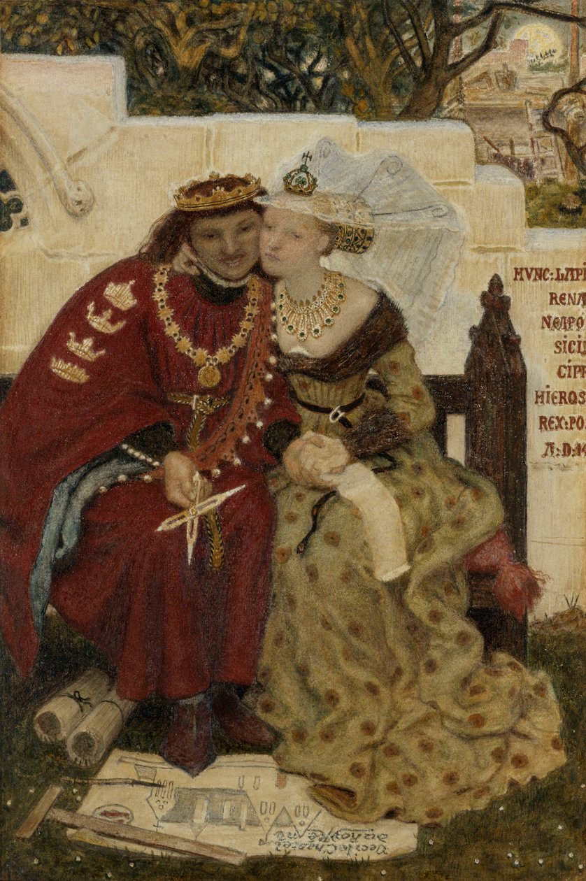 La luna di miele del re René da Ford Madox Brown