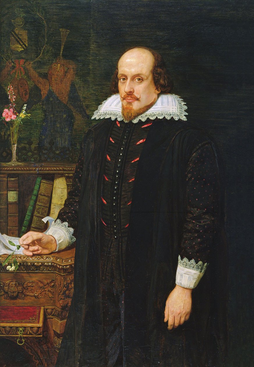 Ritratto di William Shakespeare, 1564-1616, 1849 da Ford Madox Brown