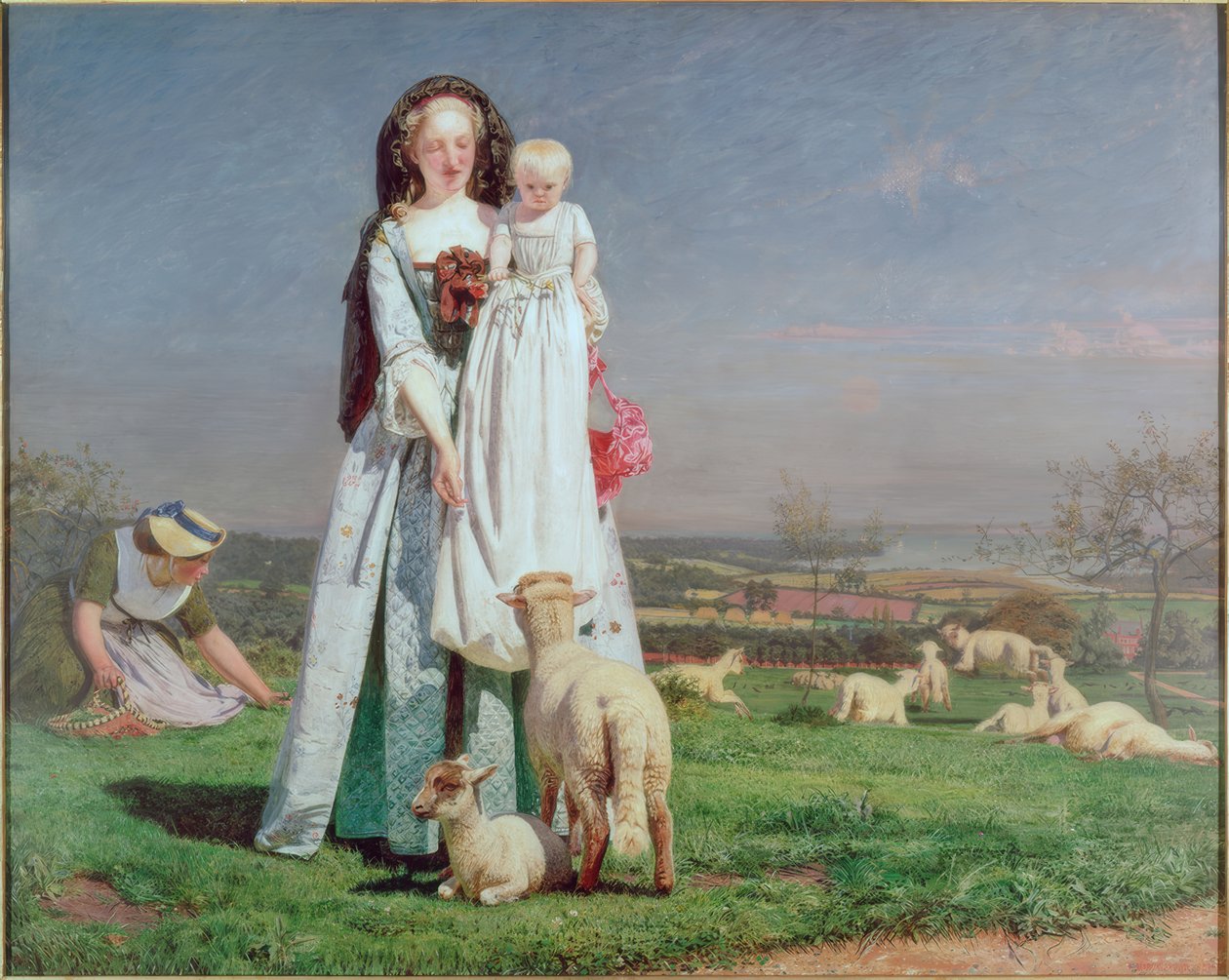 Bei agnellini carini da Ford Madox Brown
