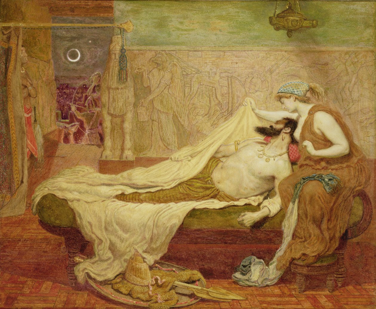 Il sogno di Sardanapalo da Ford Madox Brown