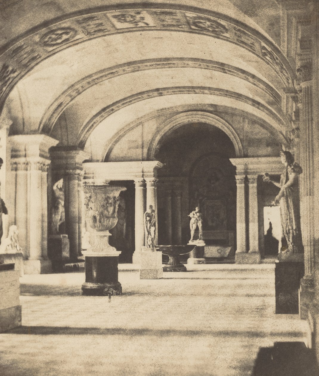 Salone delle Cariatidi, Louvre, c. 1851 da Fortuné Joseph Petiot Groffier