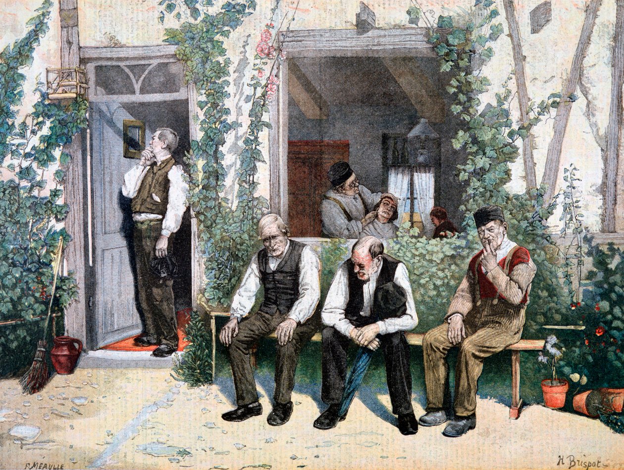 Dal barbiere, 1895 da Fortuné Méaulle