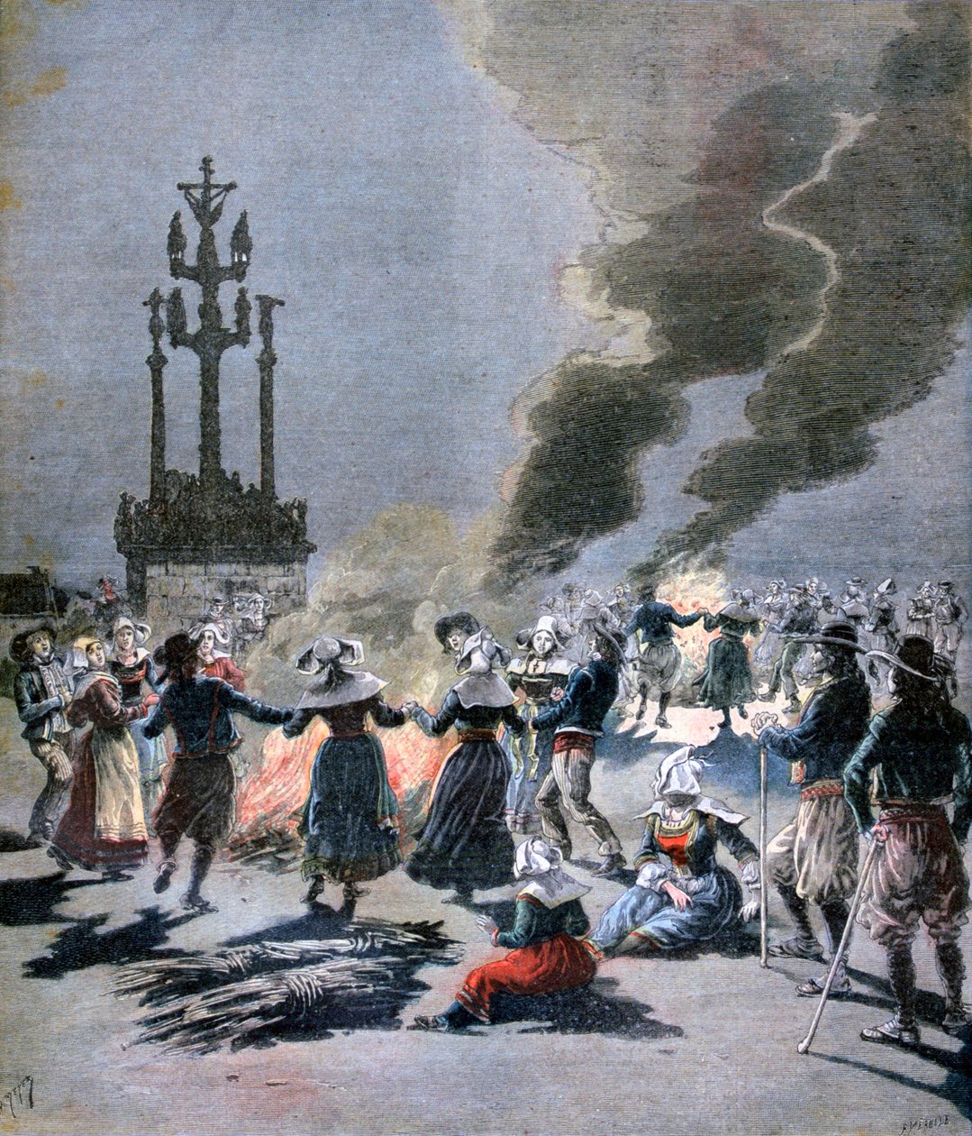 Falò accesi per celebrare il solstizio d