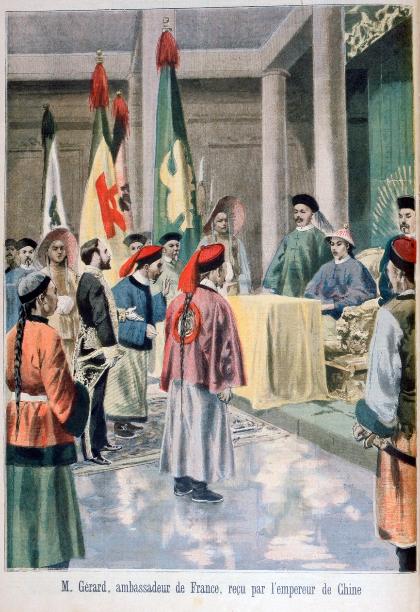 Ambasciatore francese Gérard davanti all