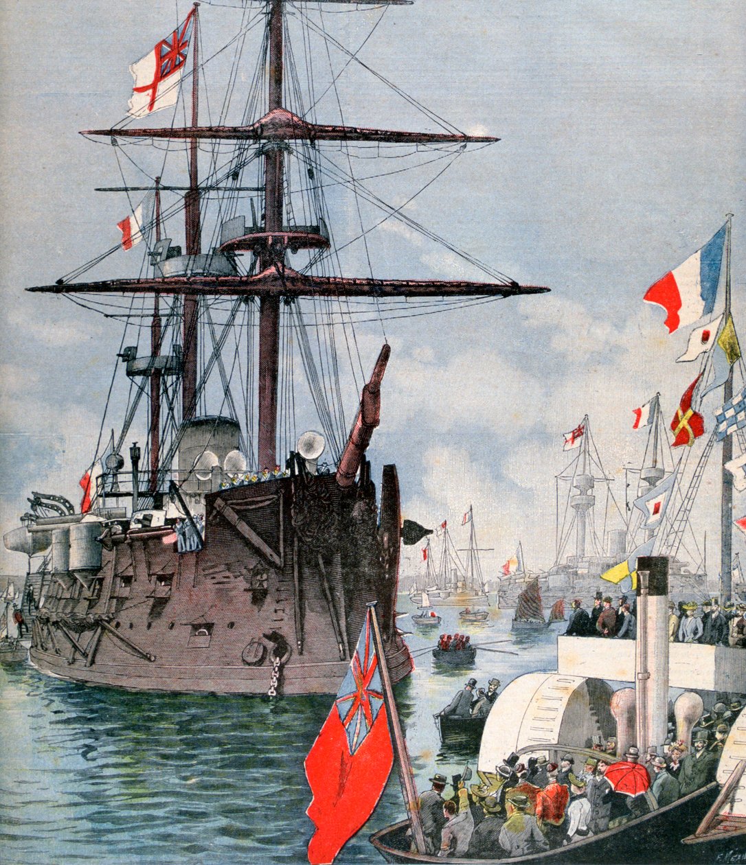 Flottiglia francese nel porto di Portsmouth, 1891 da Fortuné Méaulle
