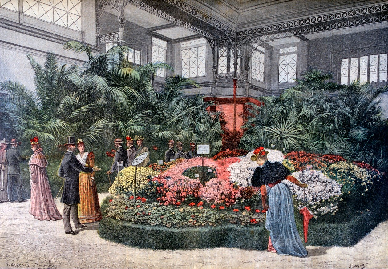Esposizione di orticoltura, Cours La Reine, Parigi, 1892 da Fortuné Méaulle
