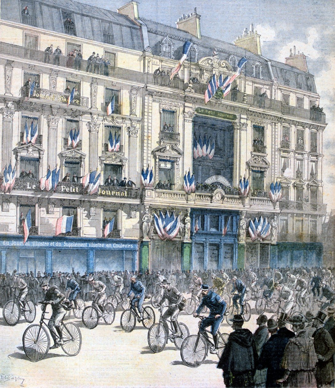 Partenza della corsa ciclistica Parigi-Brest-Parigi, 1891 da Fortuné Méaulle