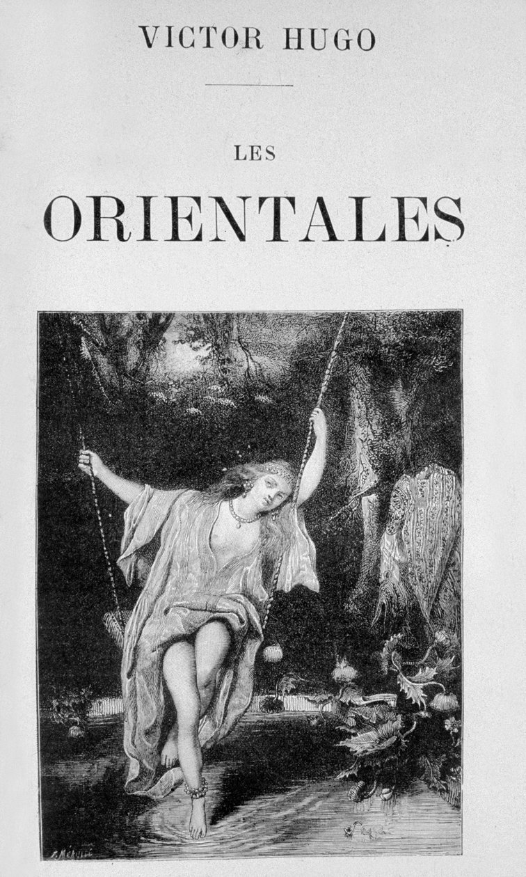 Copertina del libro "Les orientales" di Victor Hugo da Fortune Louis Meaulle