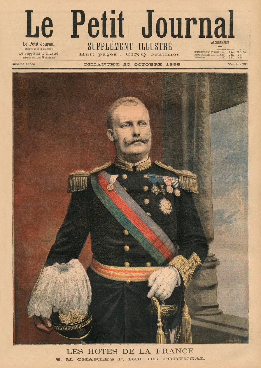 Ospiti francesi, Sua Maestà Carlo I, Re del Portogallo, illustrazione di copertina da 