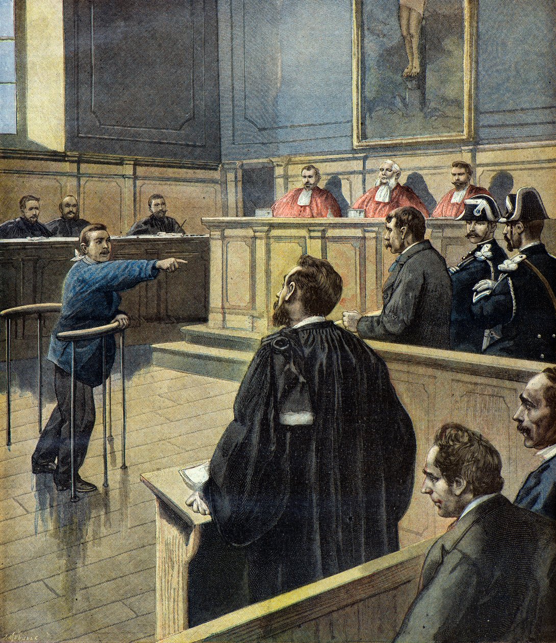 In tribunale, Eugene Redon nomina Alfred Pacotte come l