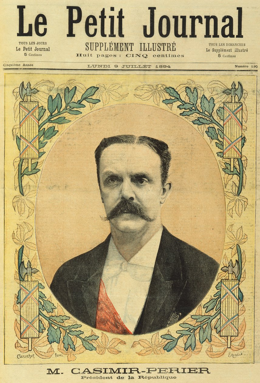 Monsieur Jean Casimir-Perier, da Le Petit Journal, 9 luglio 1894 da Fortune Louis Meaulle