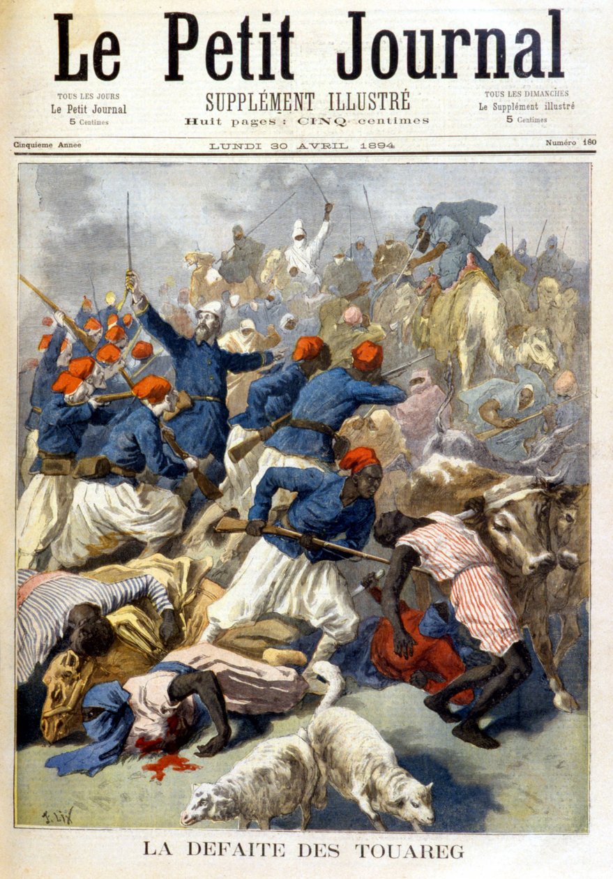 La sconfitta dei Tuareg - in "Le Petite Journal" del 30/04/1894 da Fortune Louis Meaulle