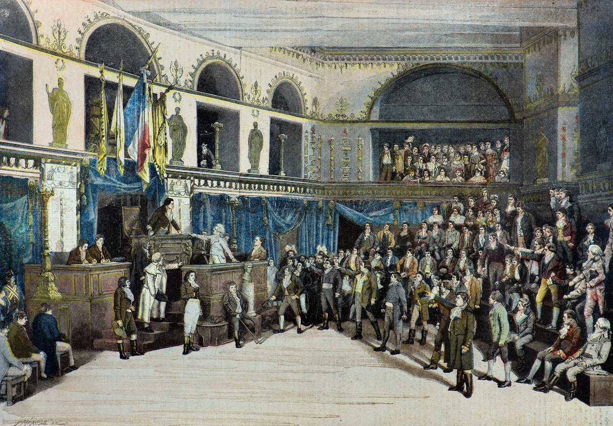 Termidoro , la caduta di robespierre, teatro della porta saint martin da Fortune Louis Meaulle