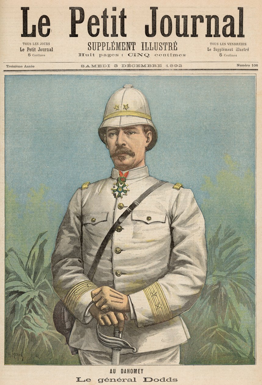 Generale Alfred Amedee Dodds (1842-1922) in Dahomey, da 
