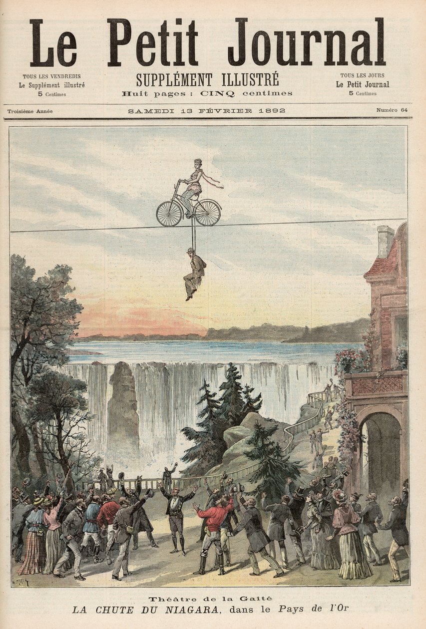 Artisti del Théâtre de la Gaîté alle cascate del Niagara, da 