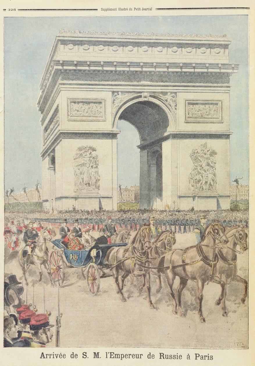 Zar Nicola II (1894-1917) a Parigi, da 