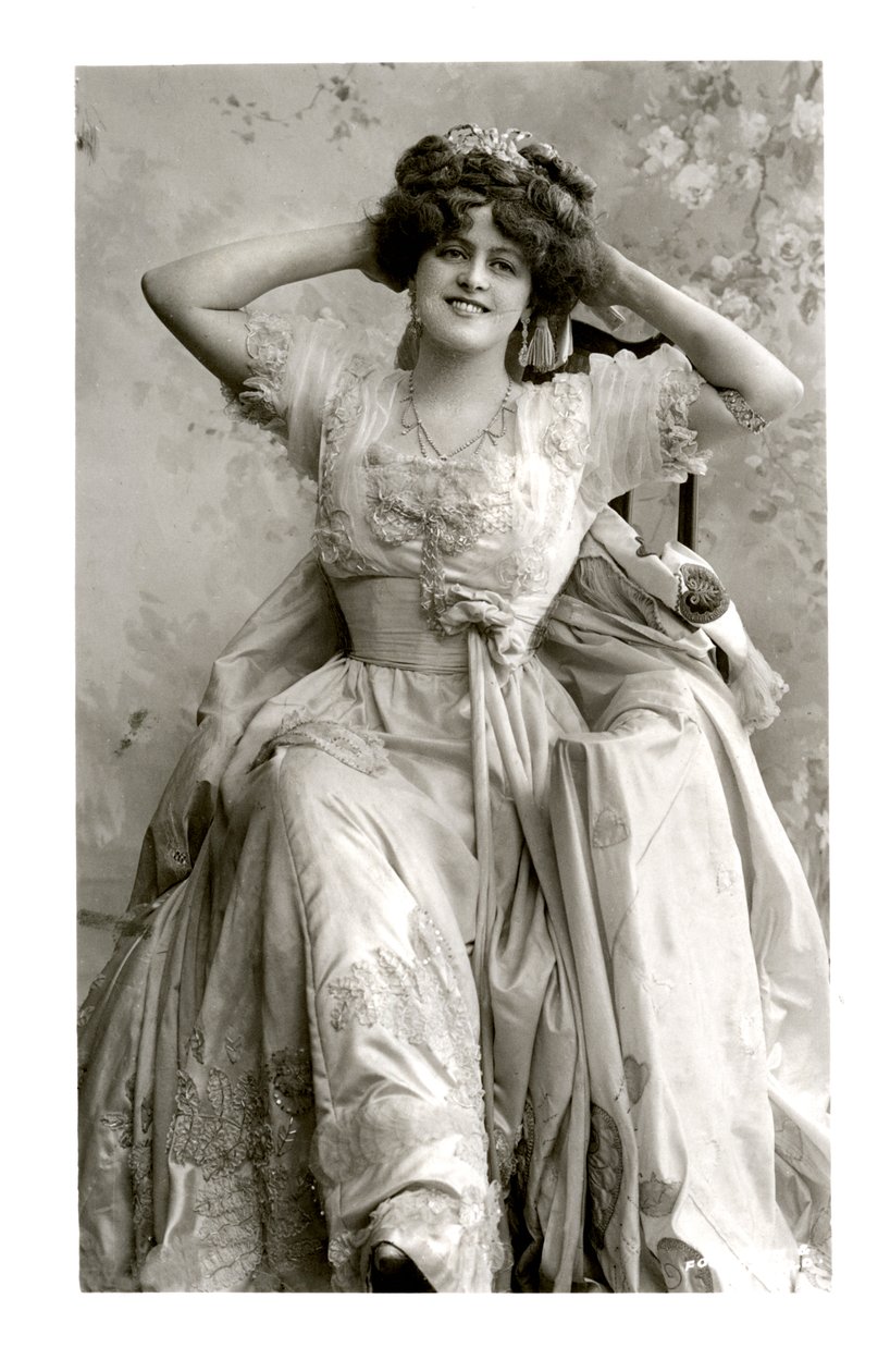 Marie Studholme 1875-1930, attrice inglese, anni 1900 da Foulsham and Banfield