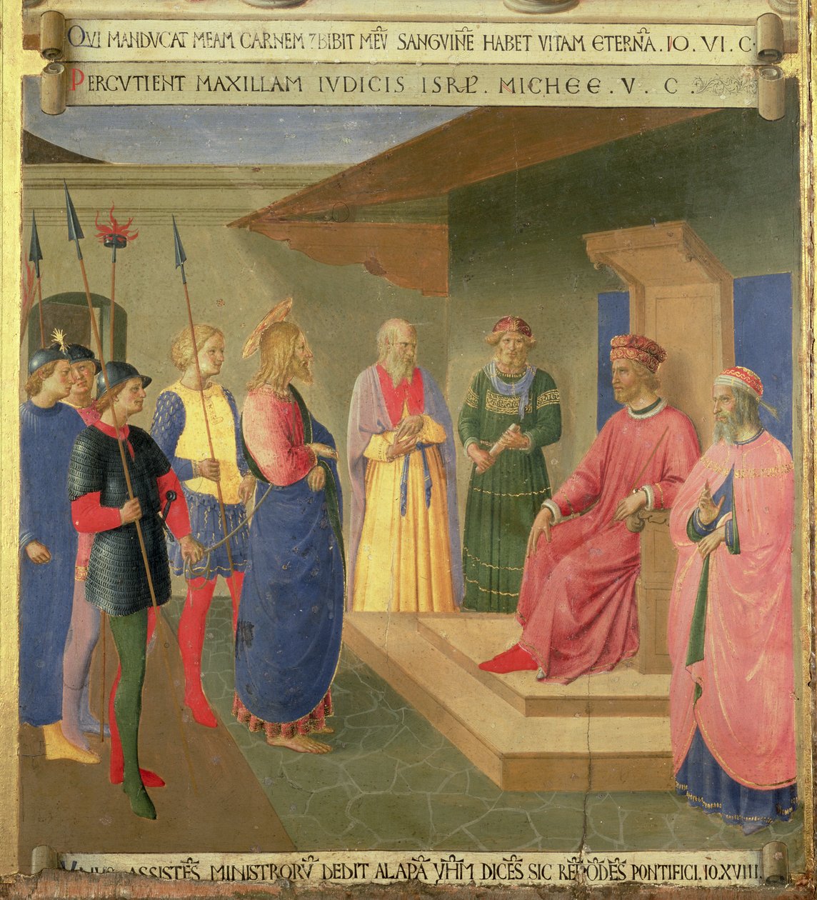 Cristo davanti a Caifa (dettaglio) da Fra Angelico