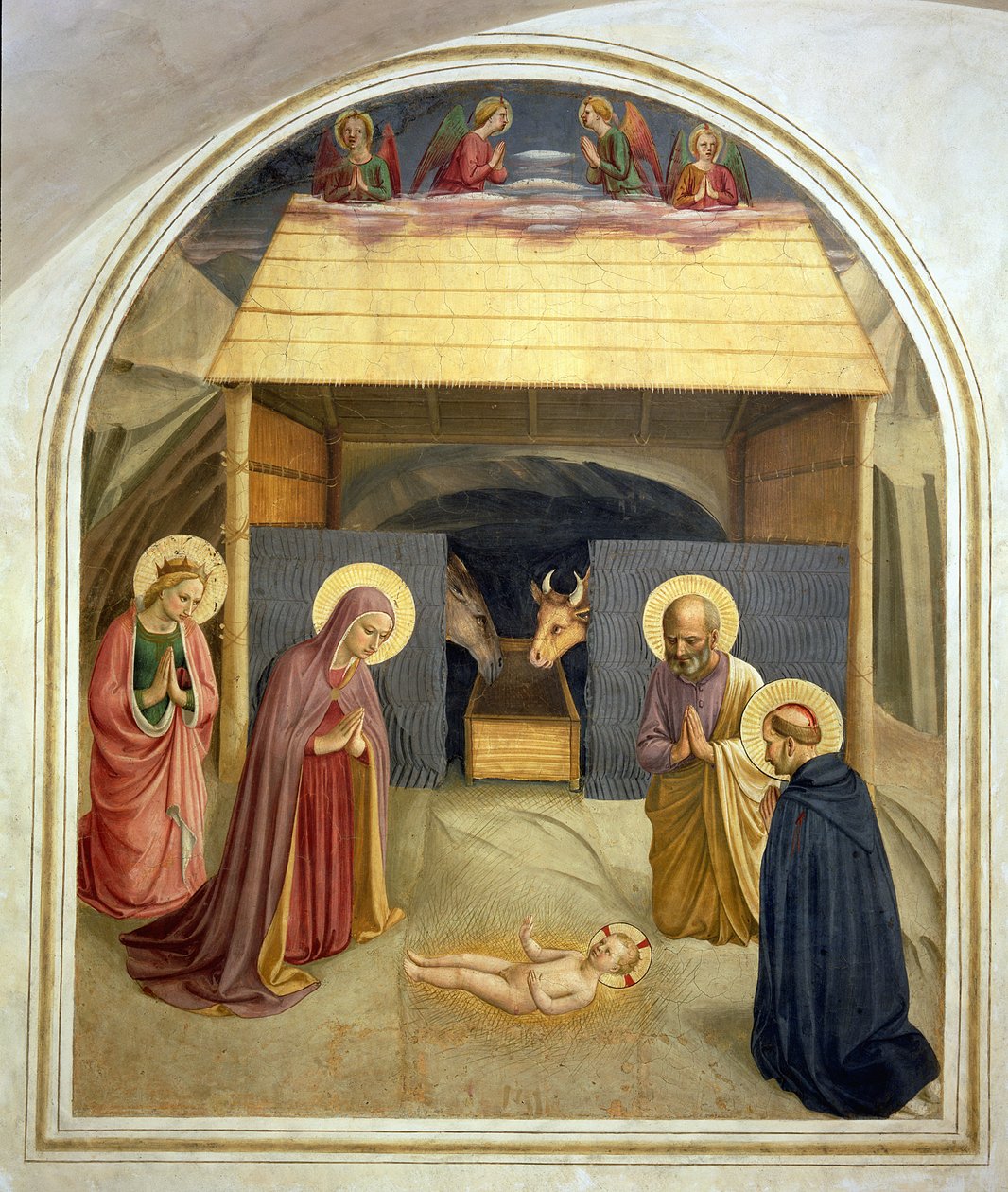 Natività, con Santa Caterina d