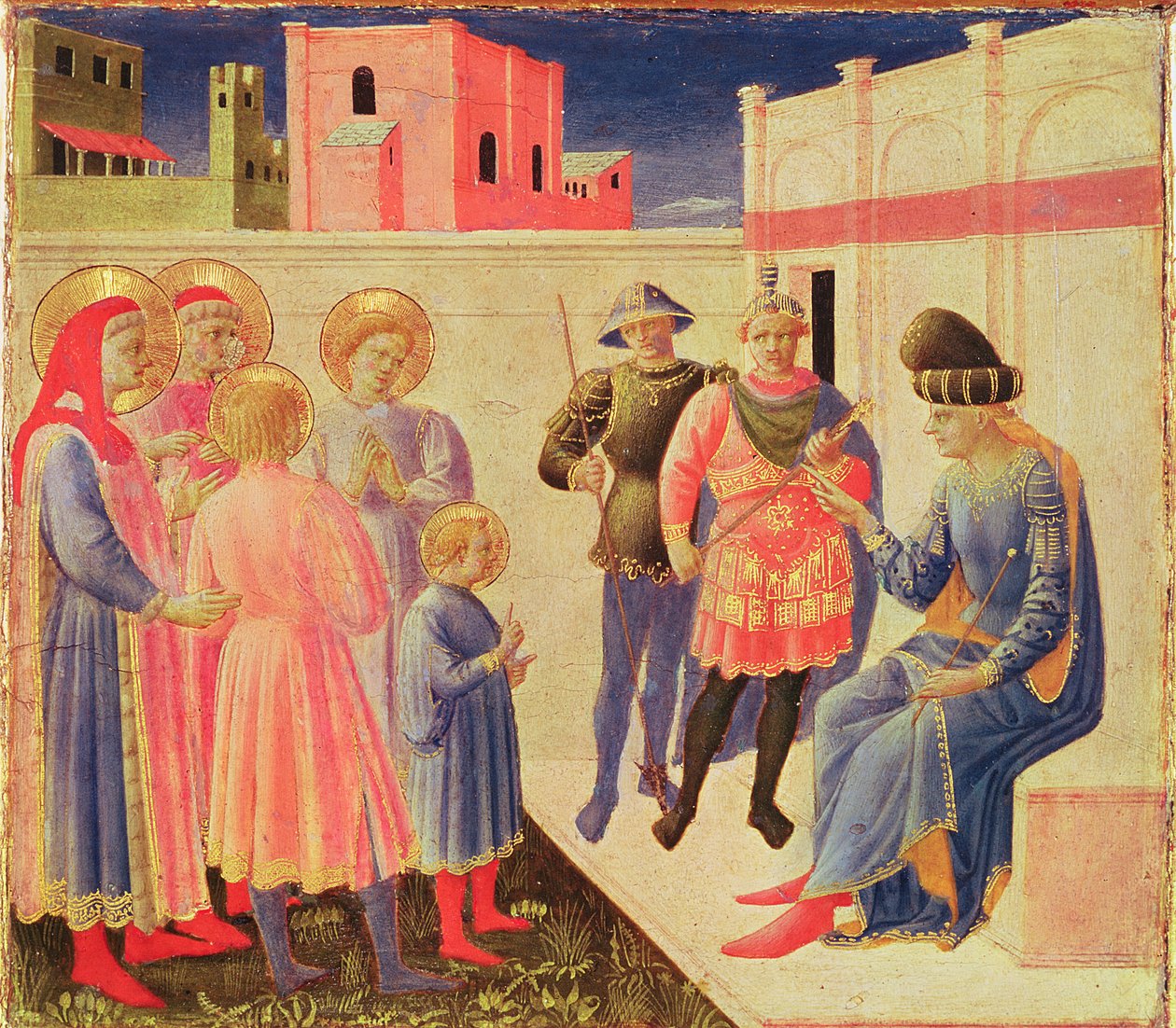 SS. Cosma e Damiano davanti a Diocleziano, predella dall